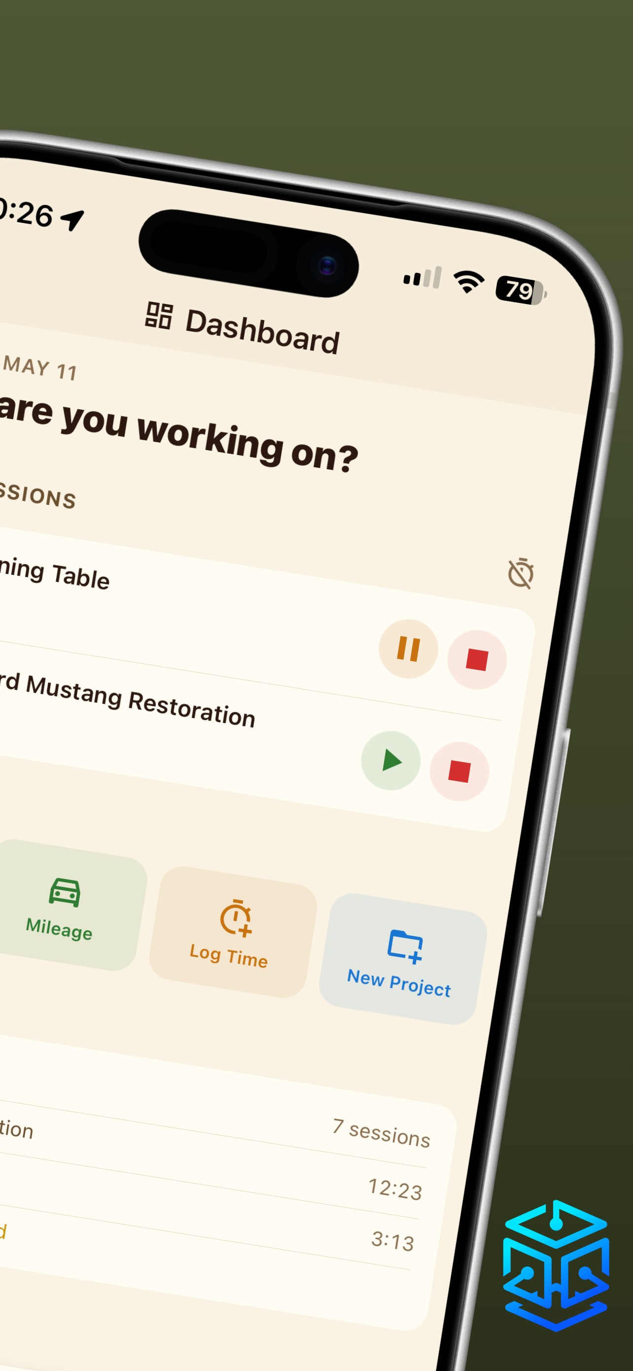 SideTrack — time tracking